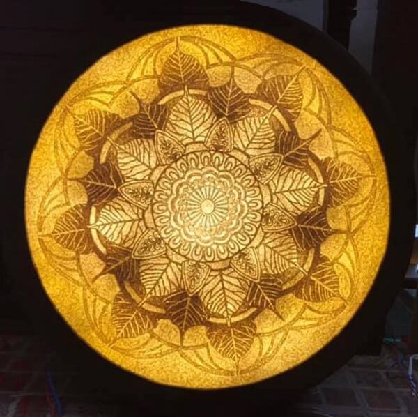 Tranh giấy dừa Mandala- nét đẹp văn hóa dân tộc Việt.