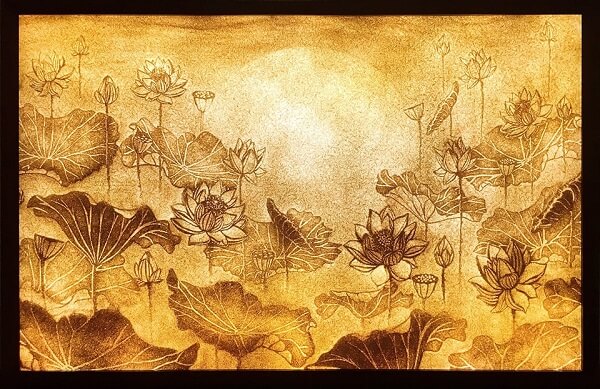 Tranh Xơ Dừa ( Hoa Sen ) 18