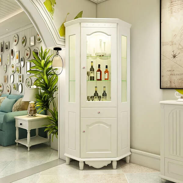 Tủ Rượu TR09 tạo điểm nhấn cho không gian phòng khách