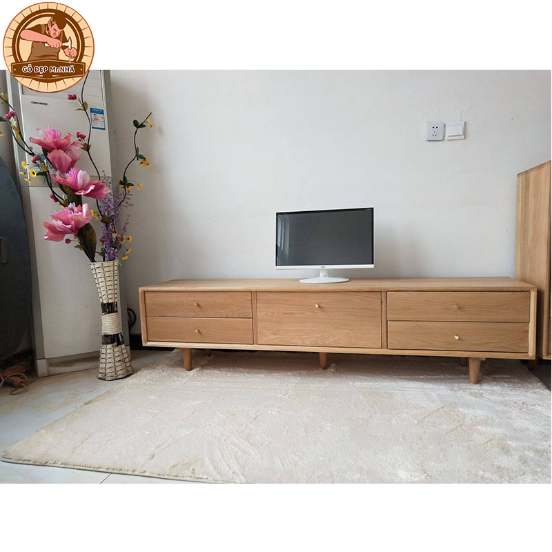 Kệ Tivi KT05 phong cách tối giản cho phòng khách nhỏ 