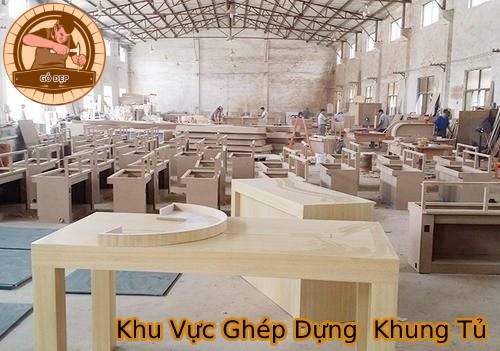 Khu vực ghép dựng đồ thờ