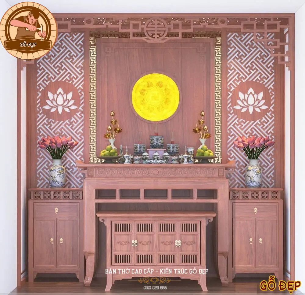 Chọn không gian để bài trí bàn thờ phù hợp