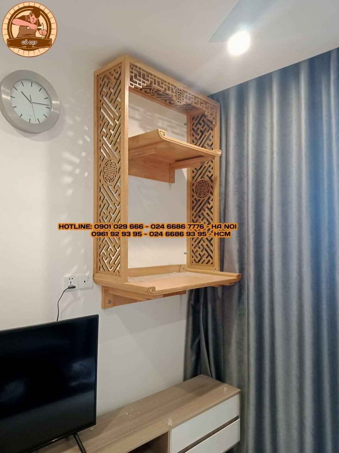 Chiều cao lý tưởng của bàn thờ treo tường