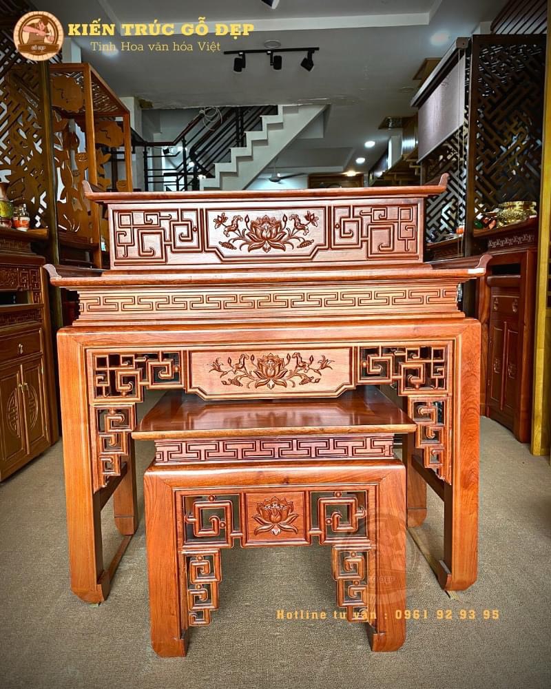Mẫu 2 cấp bàn thờ BT 08 phú quý