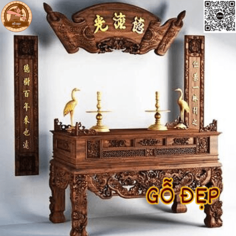 Ảnh mẫu bộ cuốn thư câu đối gỗ gụ dát vàng bền, đẹp