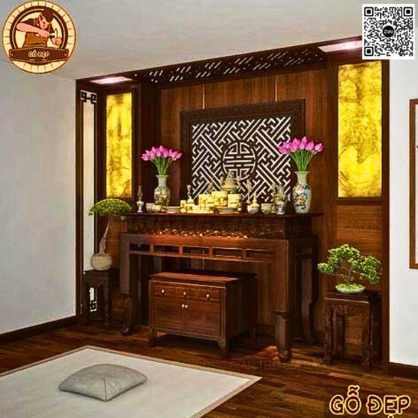 Bàn Thờ Gỗ Gụ BT 12 - được nhiều gia chủ ưa chuộng