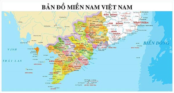Bản đồ du lịch Miền Nam Việt Nam