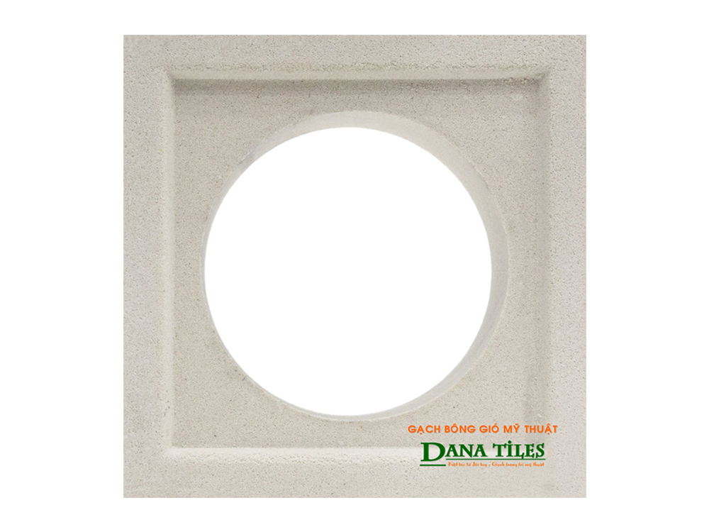 Gạch bông gió DanaTiles D06 màu trắng