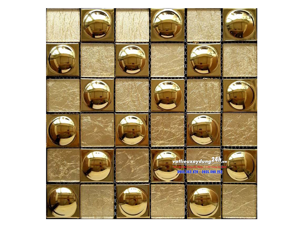 Gạch mosaic mạ vàng MV-201