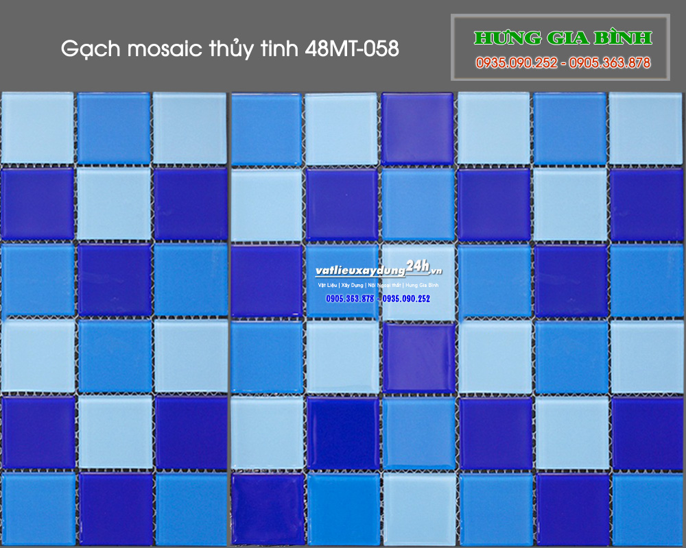 Gạch mosaic thủy tinh 48MT-058