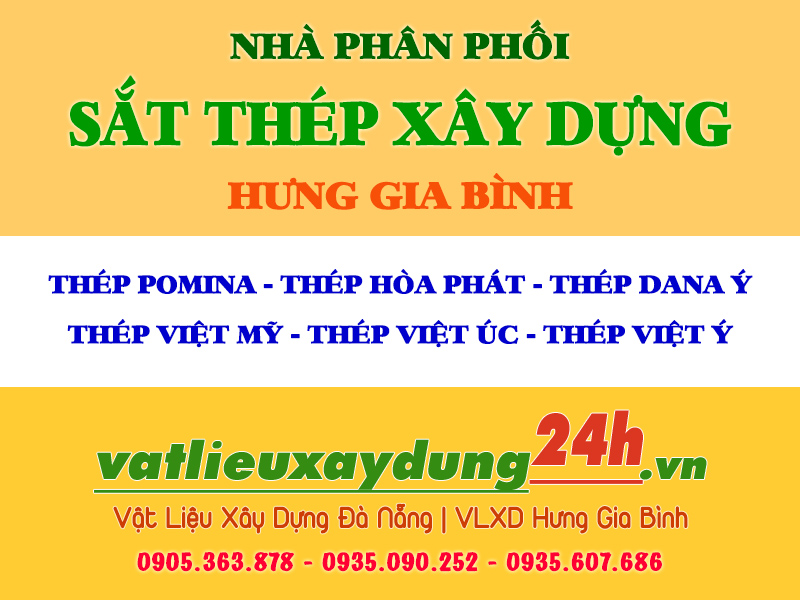 Sắt thép xây dựng Hưng Gia Bình Đà Nẵng