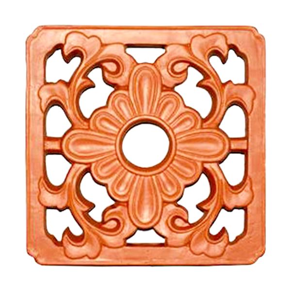 Gạch bông gió Hoa Cúc gốm đỏ