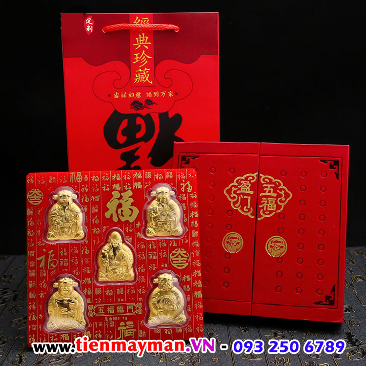 cung cấp số lượng Bộ 5 ông Phúc Lộc Thọ Tài Hỷ mạ vàng 24k giá sỉ tốt nhất