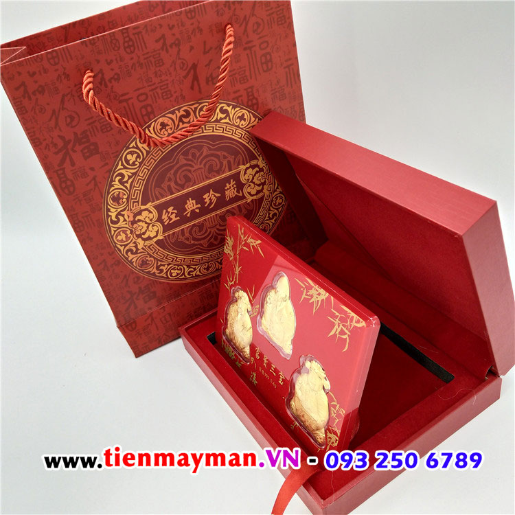 Bộ 3 ông Phúc Lộc Thọ mạ vàng 24k