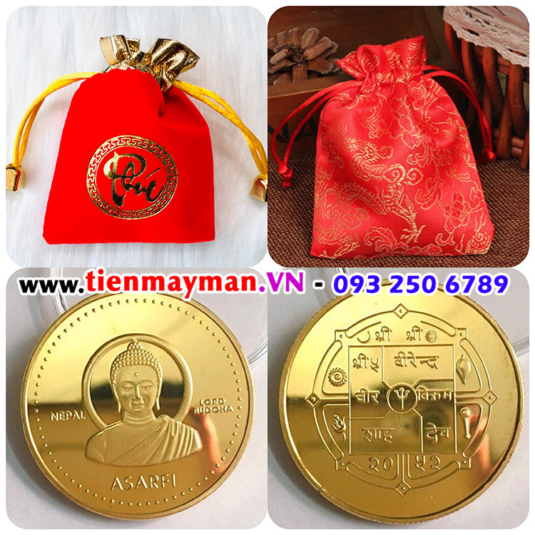 đồng xu hình đức phật bình an