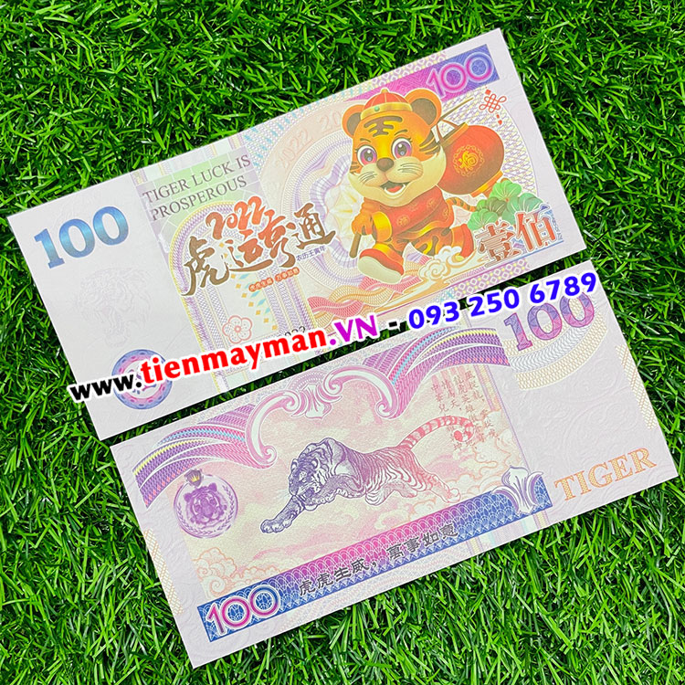 giá rẻ nhất tờ tiền hình con hổ 100 Đài Loan