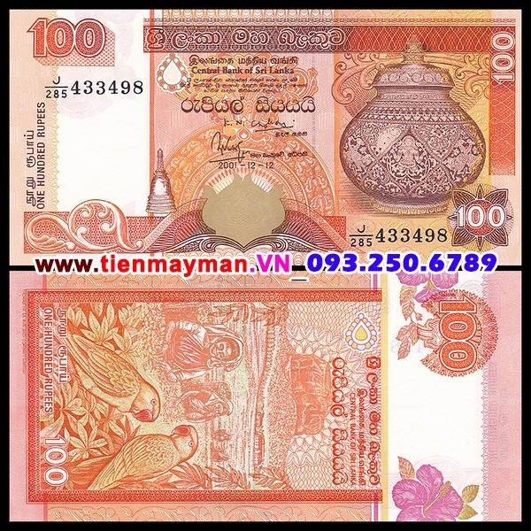 Tiền giấy Sri Lanka 100 Rupees 2005 UNC