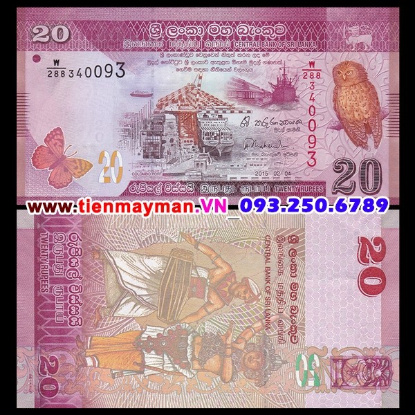 Tiền giấy Sri Lanka 20 Rupees 2010 UNC