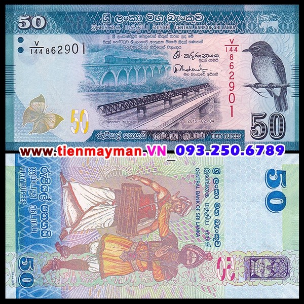 Tiền giấy Sri Lanka 50 Rupees 2010 UNC