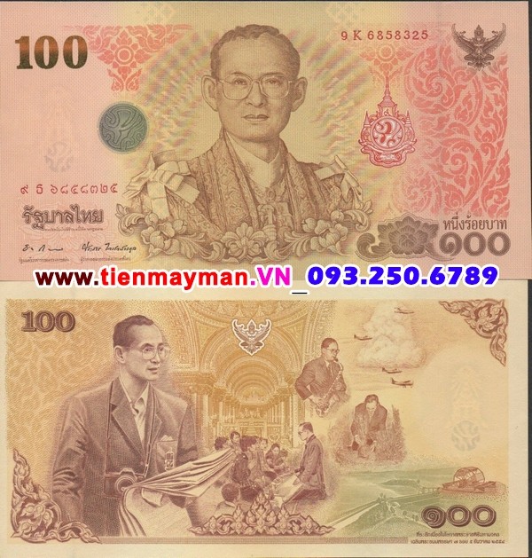 Tiền giấy Thailand 100 Baht 2011 UNC
