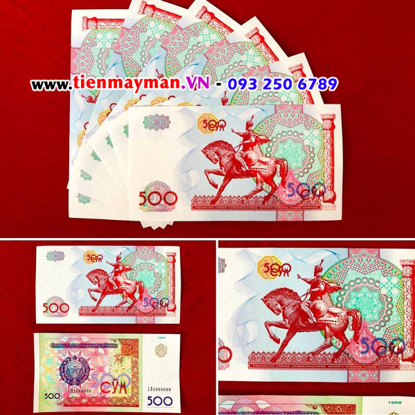 tiền mã đáo thành công Uzbekistan là tờ 500 Som của đất nước Uzbekistan