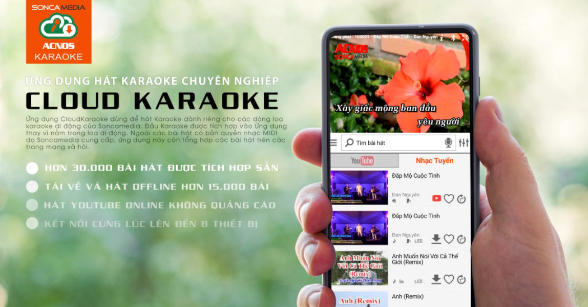 Loa karaoke di động Acnos KSNet550