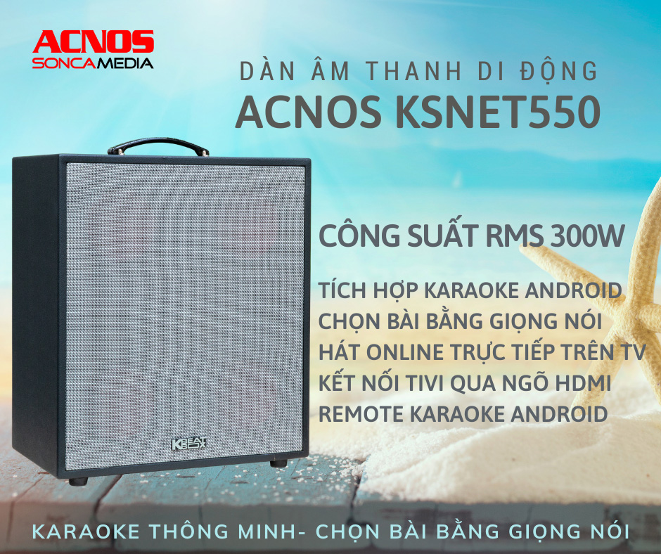 Loa karaoke di động Acnos KSNet550