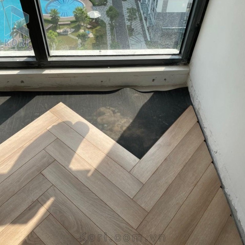 Lát sàn xương cá chéo