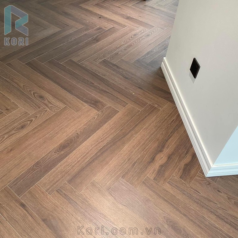 lát sàn xương cá kiểu Chevron