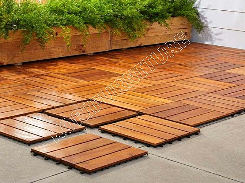 sàn gỗ vỉ nhựa ban công