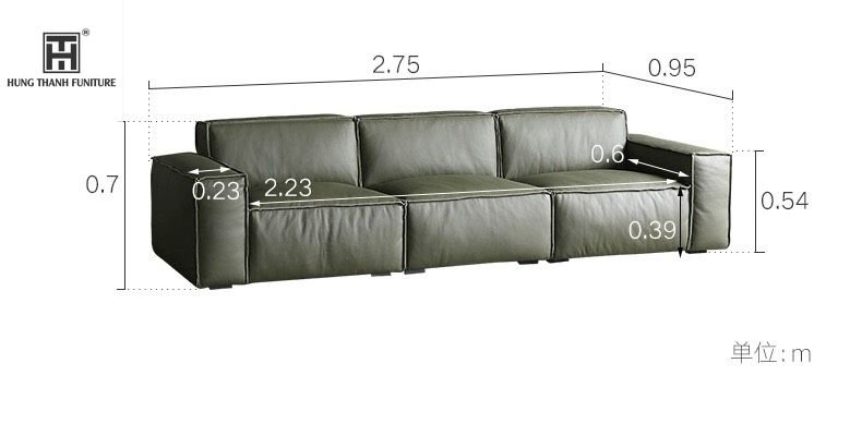 Sofa Da Bò Nhập Khẩu Mang Phong Cách Minimalist