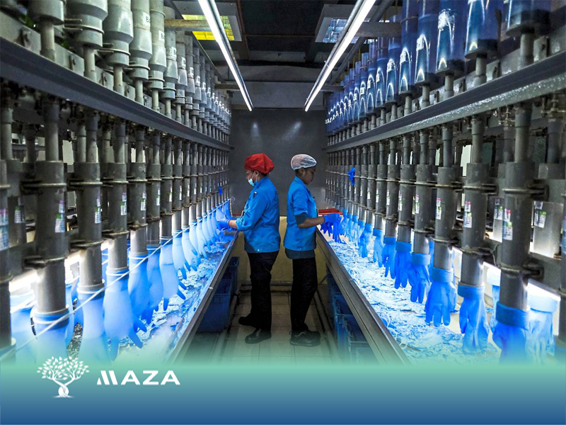 Gloves manufacturing procedure using the latest standardized technology