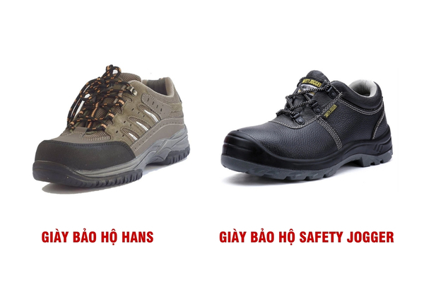 So sánh giày bảo hộ Hans và Safety Jogger về ưu nhược điểm, tính năng bảo vệ, mức giá