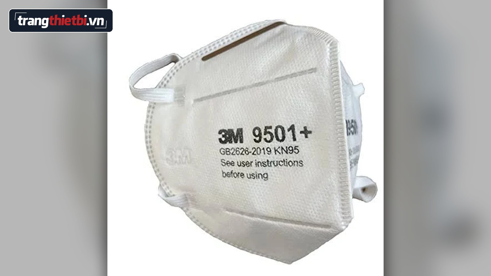 Khẩu trang bảo hộ 3M 9501+ chính hãng chống vi khuẩn và bụi công nghiệp