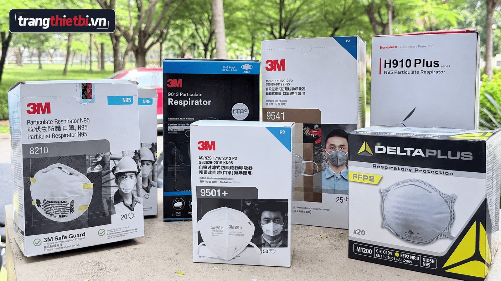 Tổng hợp các loại khẩu trang chống bụi công nghiệp chuẩn N95 chính hãng