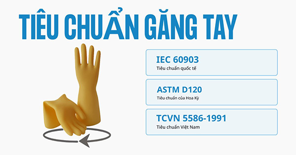 Tìm hiểu những tiêu chuẩn kiểm định găng tay cách điện an toàn và hiệu quả