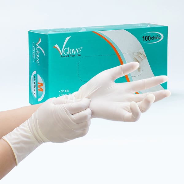 Găng tay bảo hộ VGlove được sản xuất từ latex và nitrile chất lượng cao