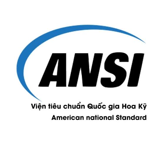 Logo tiêu chuẩn ANSI Viện tiêu chuẩn Quốc gia Hoa Kỳ American National Standards Institute