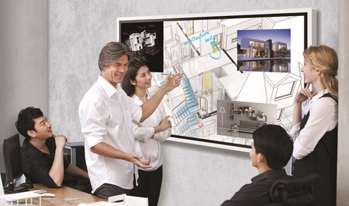 bảng tương tác samsung flip pro trong ngành thiết kế