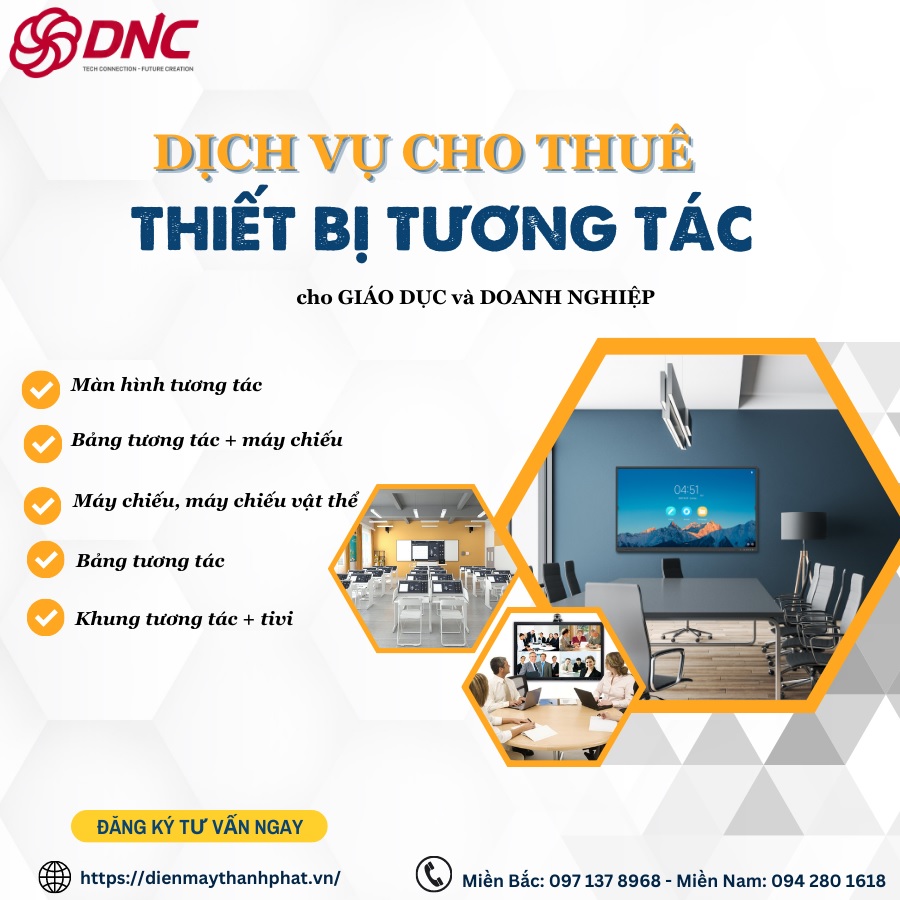 cho thuê thiết bị tương tác giá rẻ