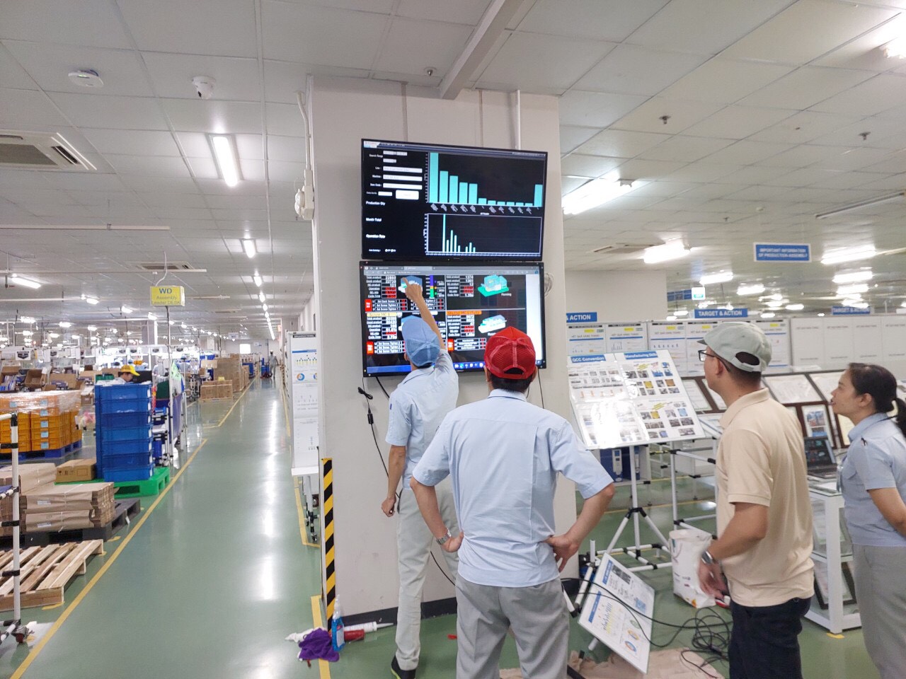 lắp đặt và hướng dẫn sử dụng khung tương tác GAOKEview tại khu chế xuất tỉnh Bình Dương