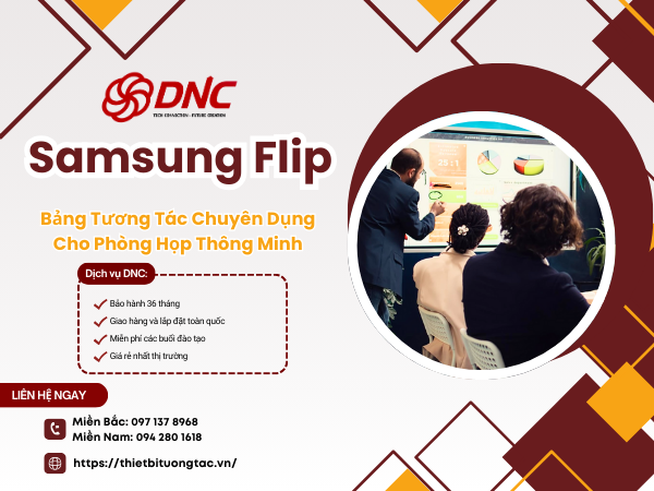 Samsung Flip - bảng tương tác chuyên dụng cho phòng họp thông minh