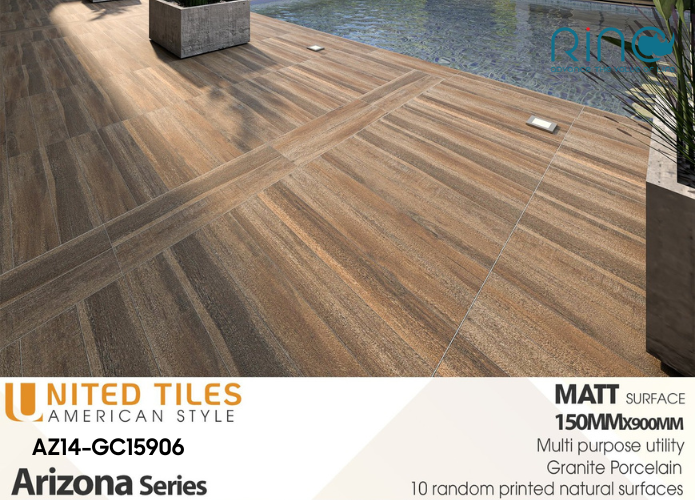 Thiết kế 3D gạch thẻ vân gỗ AZ14-GC15906