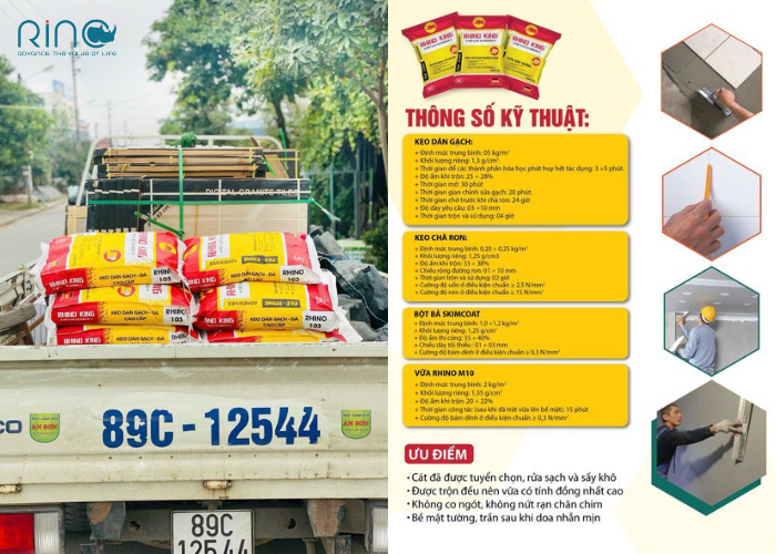 uu diem cua keo dan gach rhino king