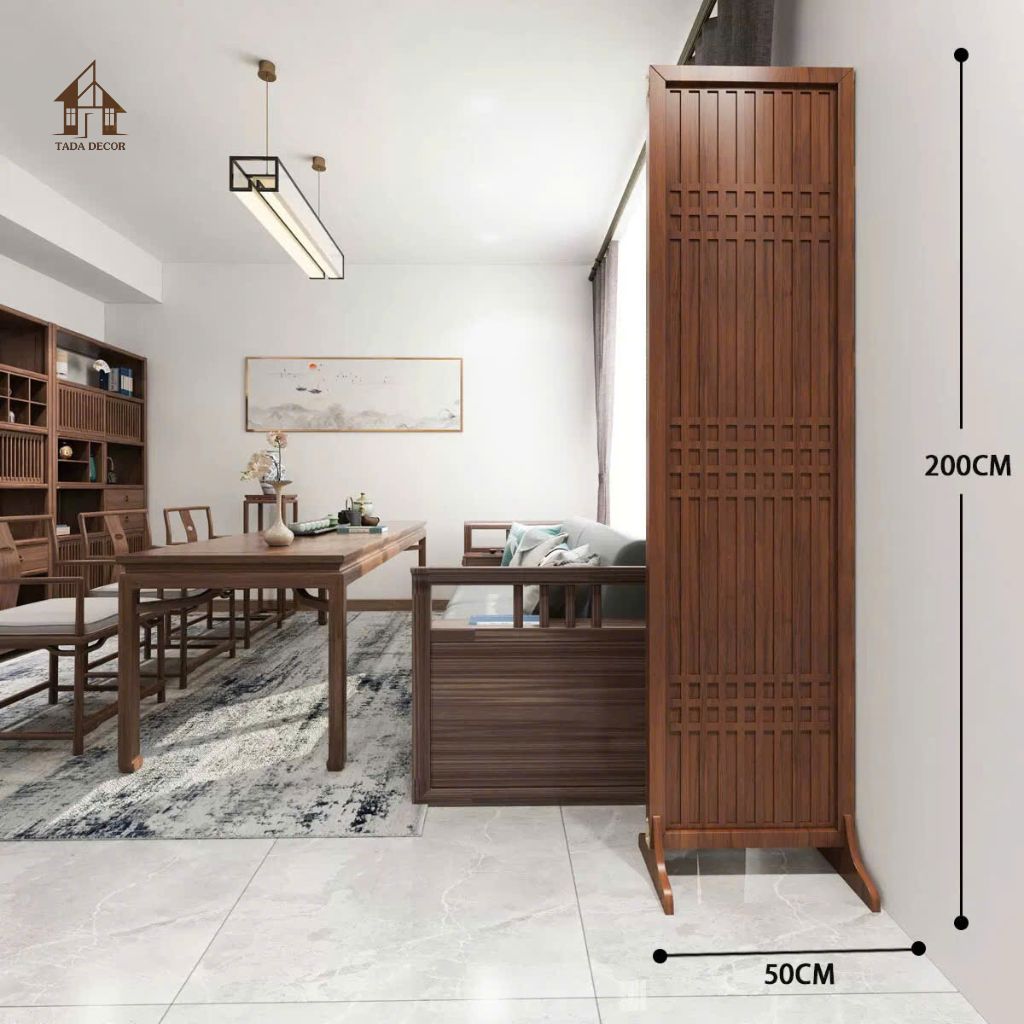 Cận cảnh khung viền vách bình phong CNC trơn VBP918 – đơn giản mà sang trọng