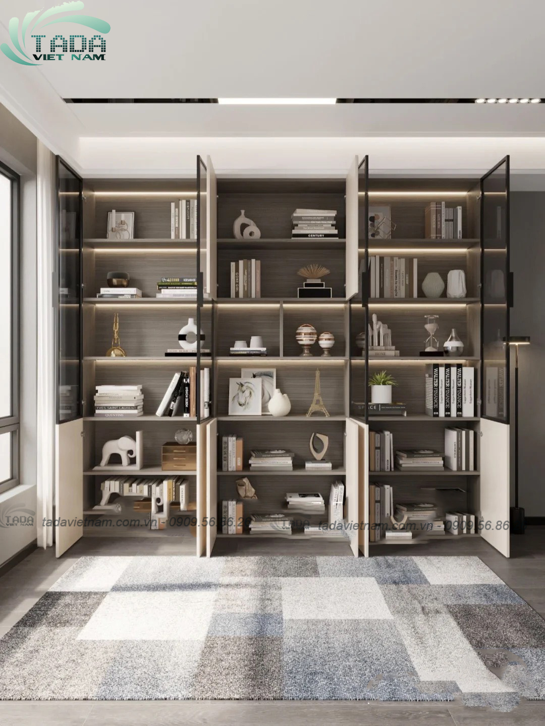 Tủ đựng sách đa năng, chất liệu gỗ MDF, thương hiệu TADA Việt Nam - TDKS1