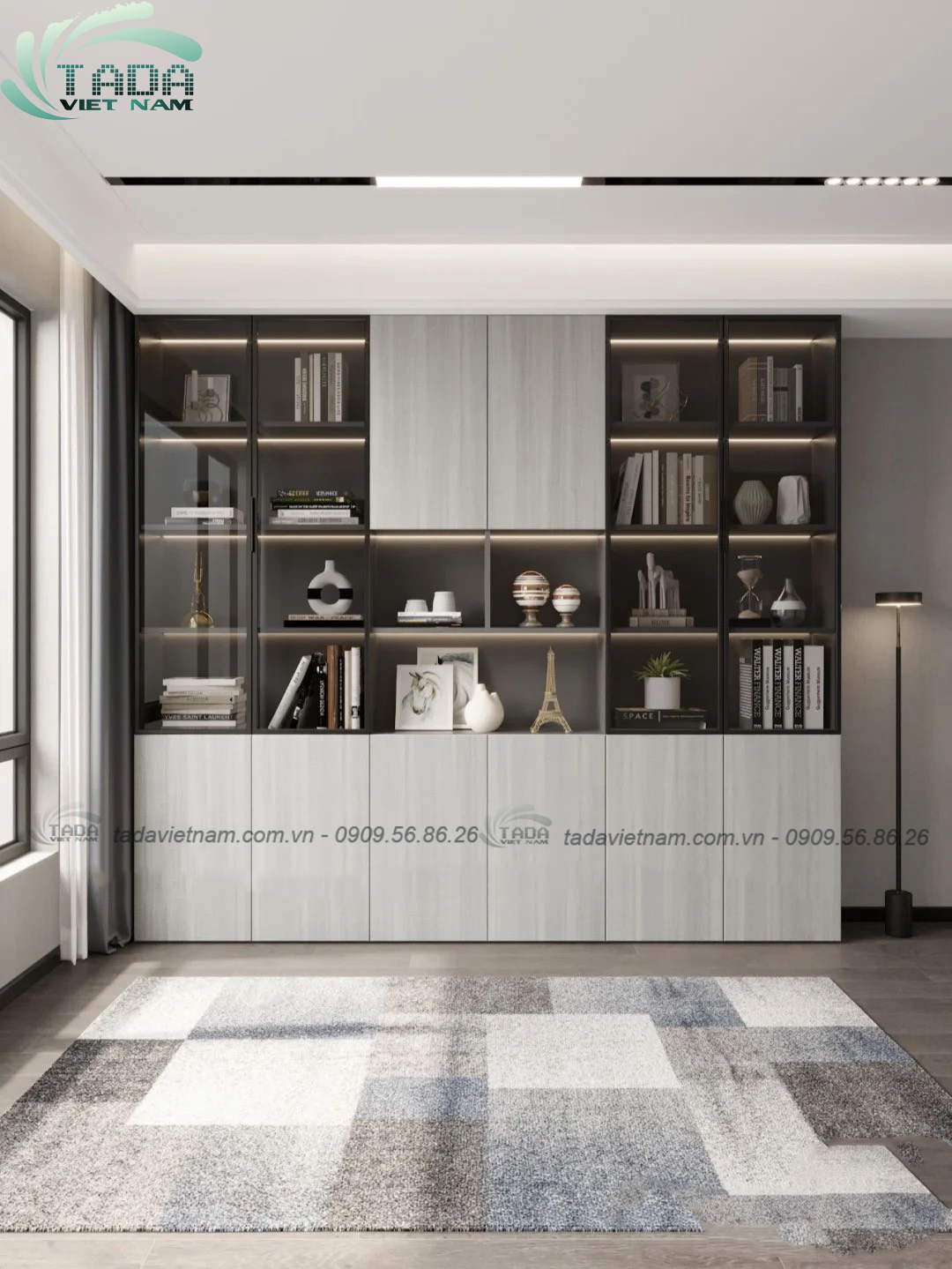 Tủ đựng sách đa năng, chất liệu gỗ MDF, thương hiệu TADA Việt Nam - TDKS1