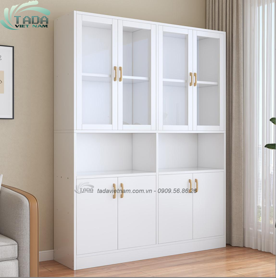 Tủ đựng sách đa năng, chất liệu gỗ MDF, thương hiệu TADA Việt Nam - TDKS13