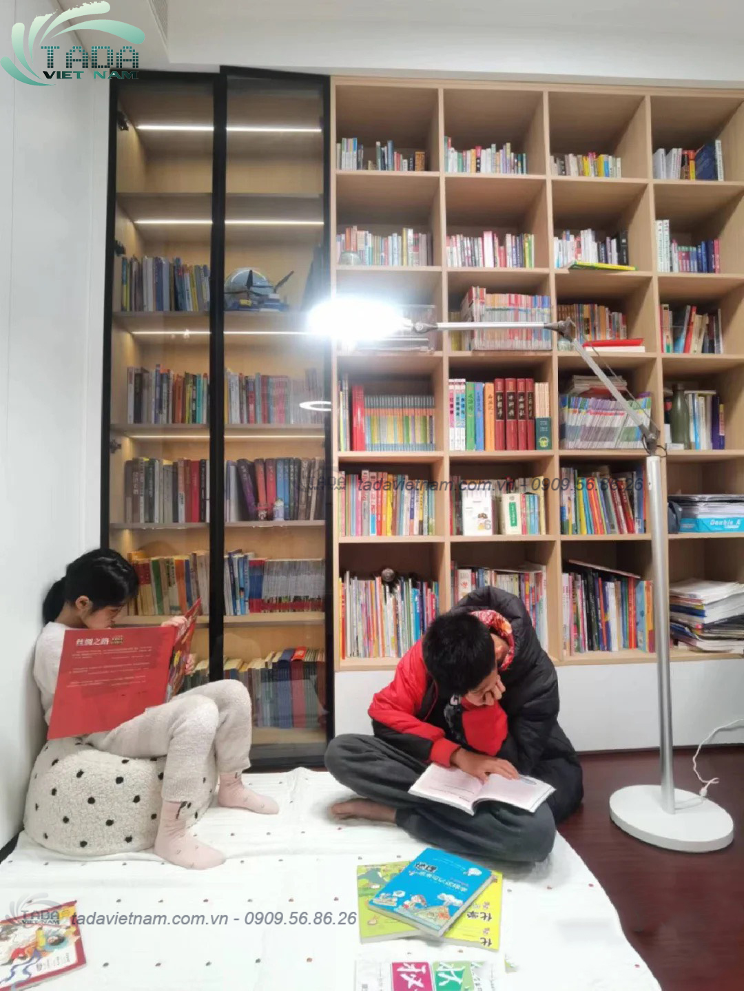 Tủ đựng sách đa năng, chất liệu gỗ MDF, thương hiệu TADA Việt Nam - TDKS6