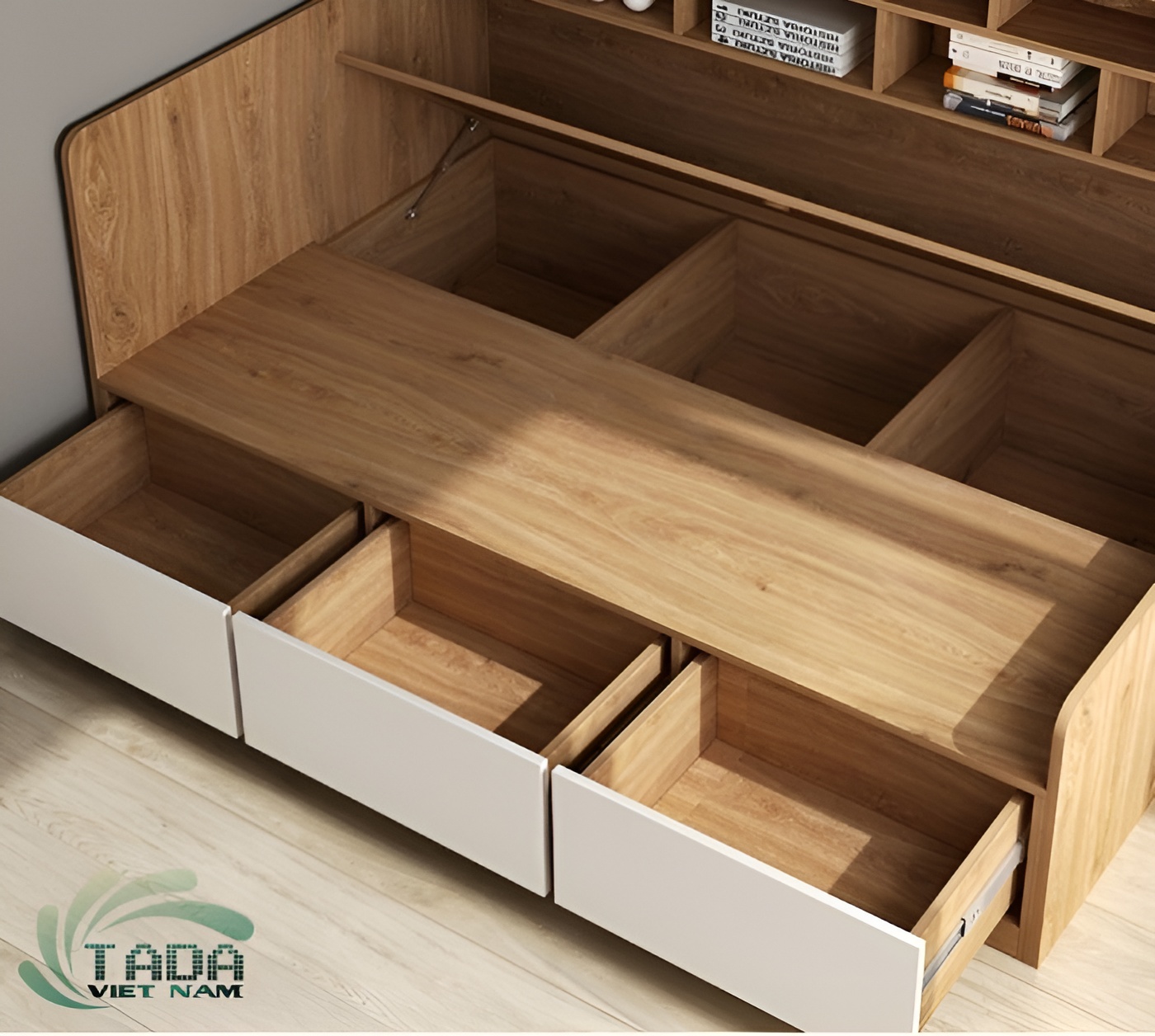 Giường ngủ liền tủ quần áo thông minh hiện đại, TaDa Việt Nam TD3181